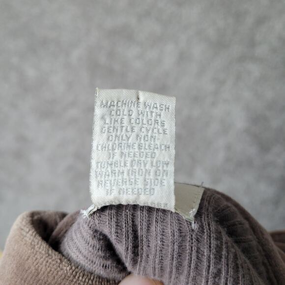 J Jill Brown Velvet Button Down Quilted Vest Womens Size L - Picture 6 of 6